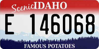 ID license plate E146068