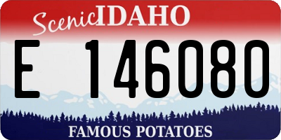 ID license plate E146080