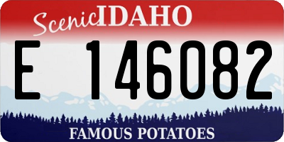 ID license plate E146082