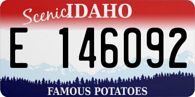 ID license plate E146092