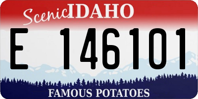 ID license plate E146101