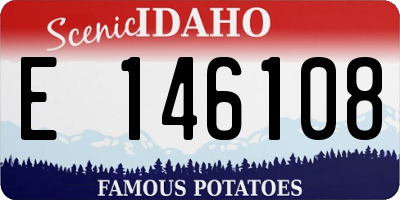 ID license plate E146108