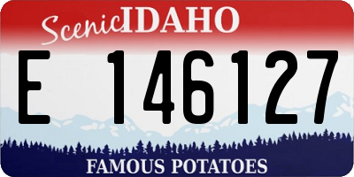 ID license plate E146127
