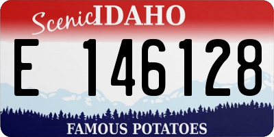 ID license plate E146128