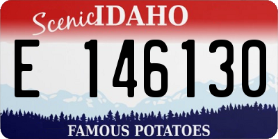 ID license plate E146130