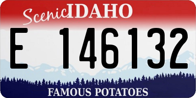 ID license plate E146132