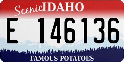ID license plate E146136