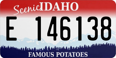 ID license plate E146138