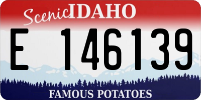 ID license plate E146139