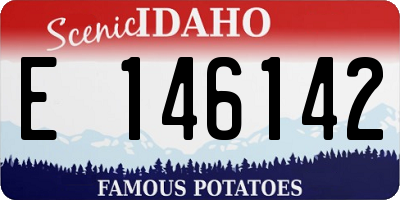 ID license plate E146142
