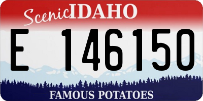ID license plate E146150