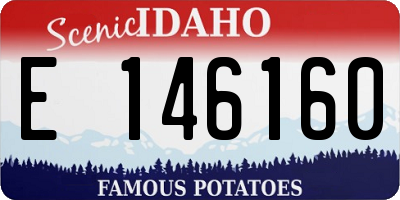 ID license plate E146160