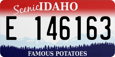 ID license plate E146163