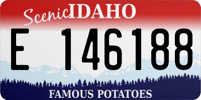 ID license plate E146188