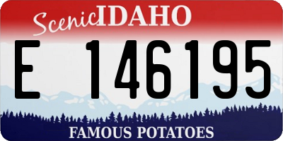 ID license plate E146195