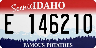 ID license plate E146210