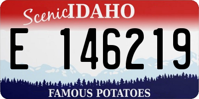 ID license plate E146219