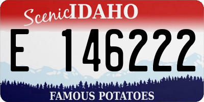 ID license plate E146222
