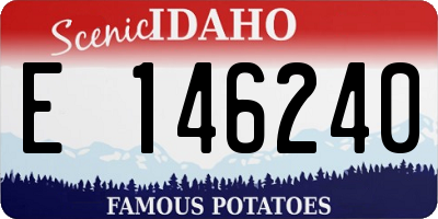 ID license plate E146240