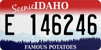 ID license plate E146246