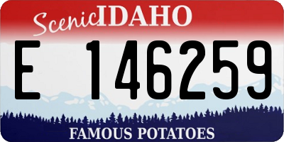 ID license plate E146259