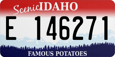 ID license plate E146271
