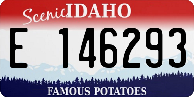 ID license plate E146293