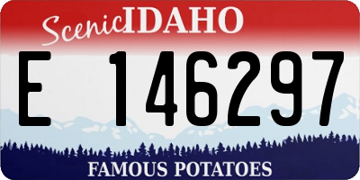 ID license plate E146297