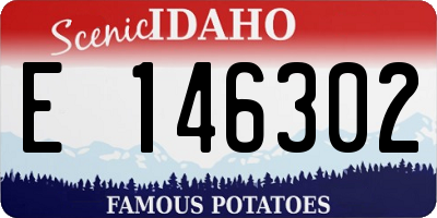 ID license plate E146302
