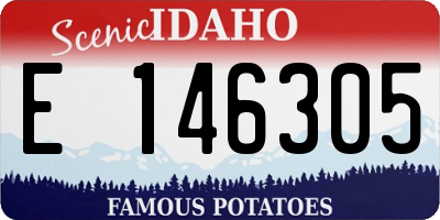 ID license plate E146305