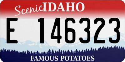 ID license plate E146323
