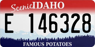 ID license plate E146328
