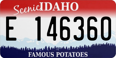 ID license plate E146360