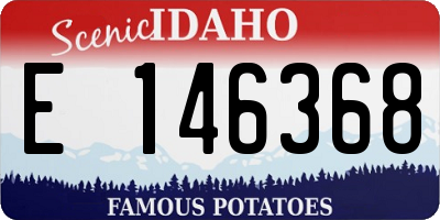 ID license plate E146368