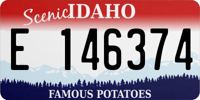 ID license plate E146374
