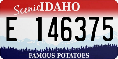 ID license plate E146375
