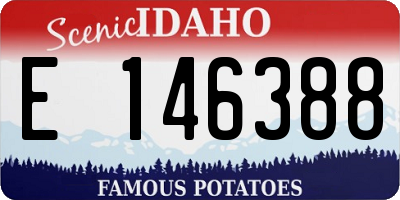 ID license plate E146388