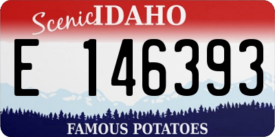 ID license plate E146393