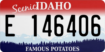 ID license plate E146406