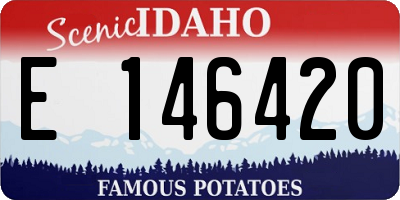 ID license plate E146420