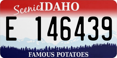ID license plate E146439