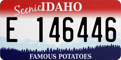 ID license plate E146446