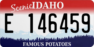 ID license plate E146459
