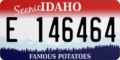 ID license plate E146464
