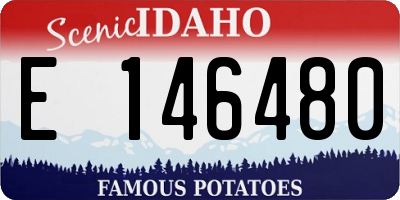 ID license plate E146480