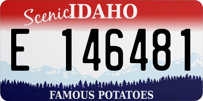 ID license plate E146481