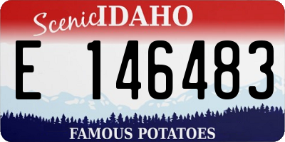 ID license plate E146483