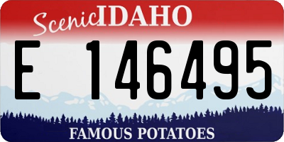 ID license plate E146495