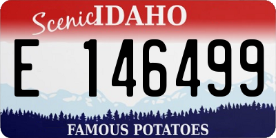 ID license plate E146499