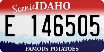 ID license plate E146505
